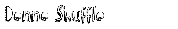 Denne Shuffle font preview